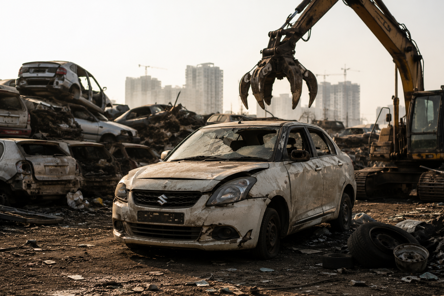 Old sedan — end of life