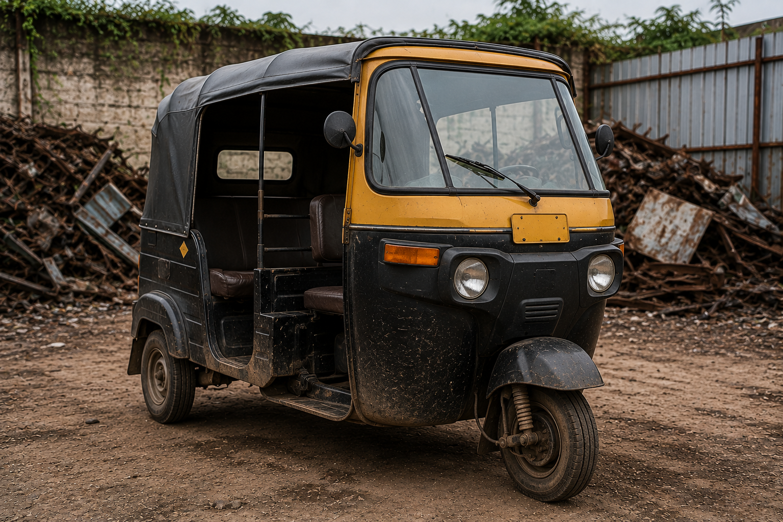 Three-wheeler auto or goods auto for scrapping