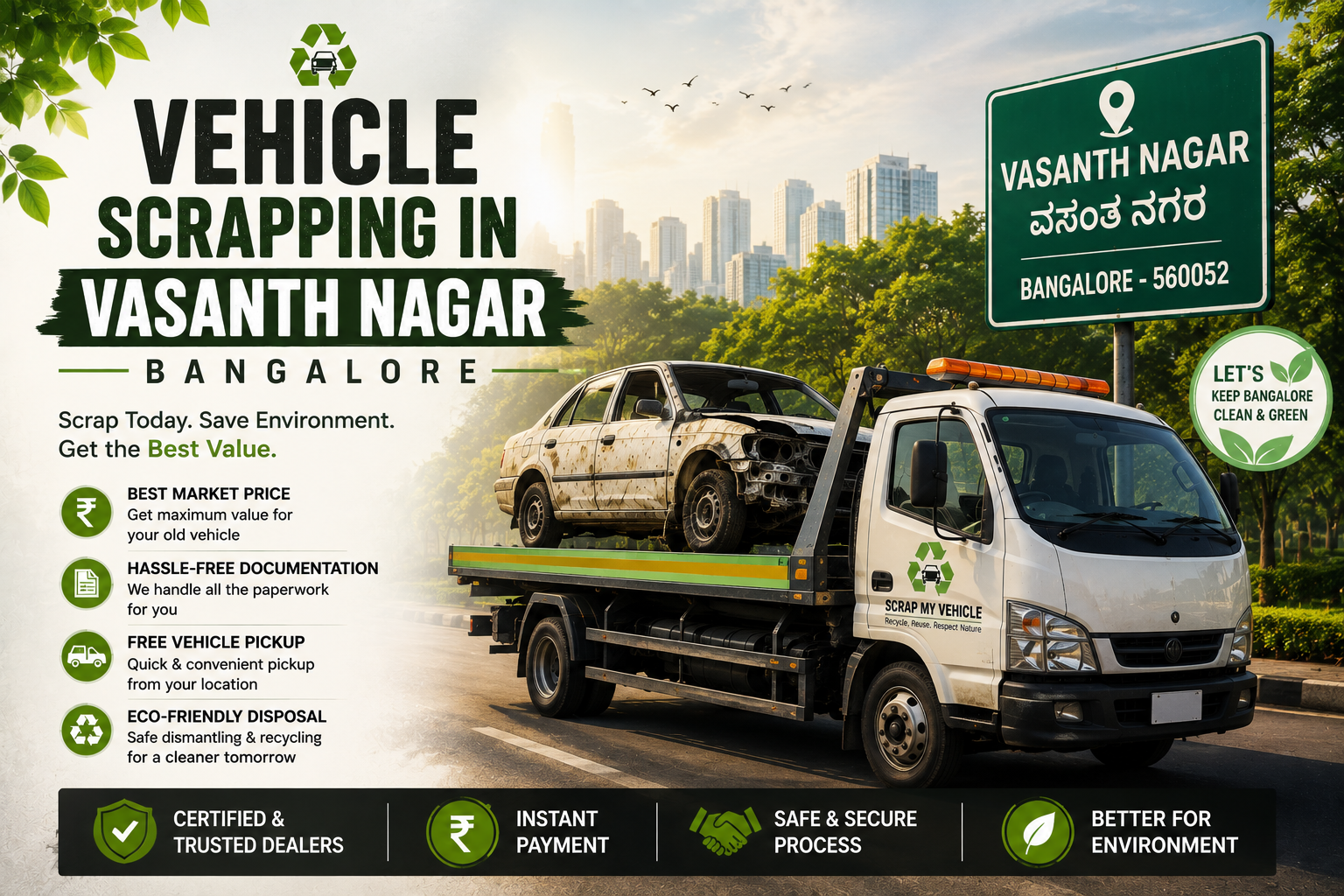Vehicle Scrapping in Vasanth Nagar Bangalore