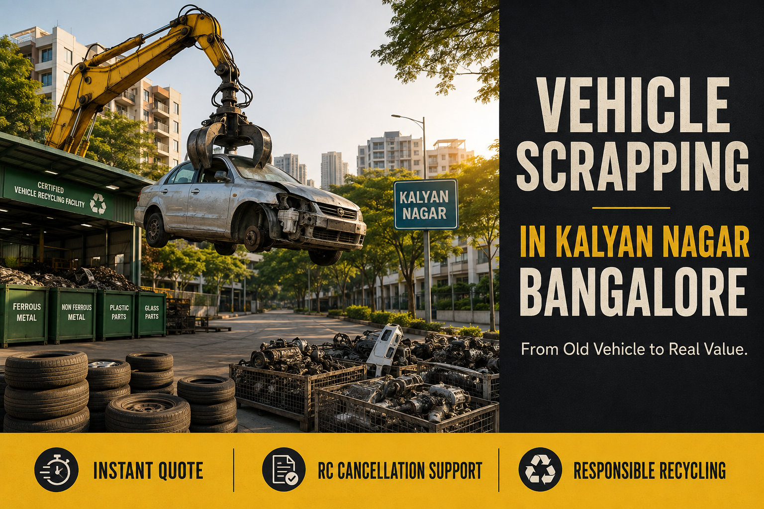 Vehicle Scrapping in Kalyan Nagar Bangalore