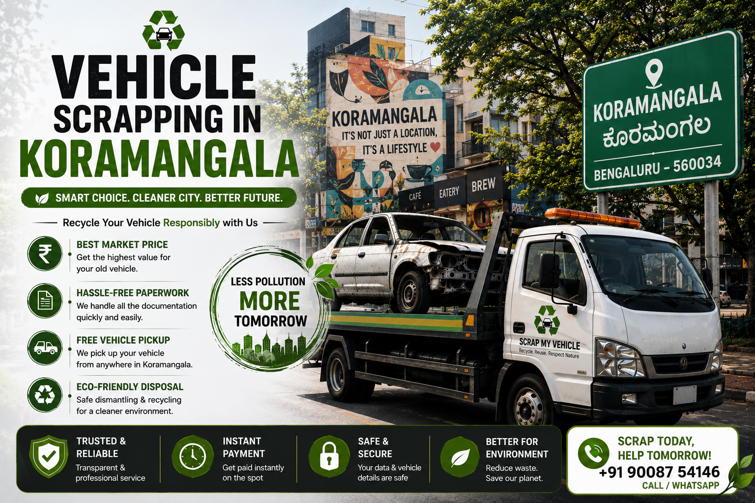Best Vehicle Scrapping in Koramangala, Bangalore