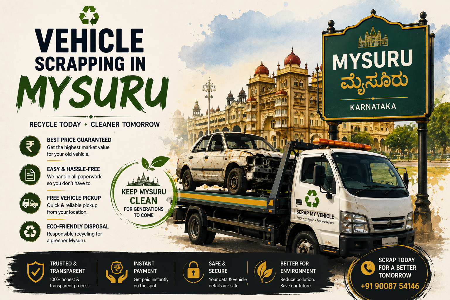 Best Vehicle Scrapping in Mysuru, Karnataka
