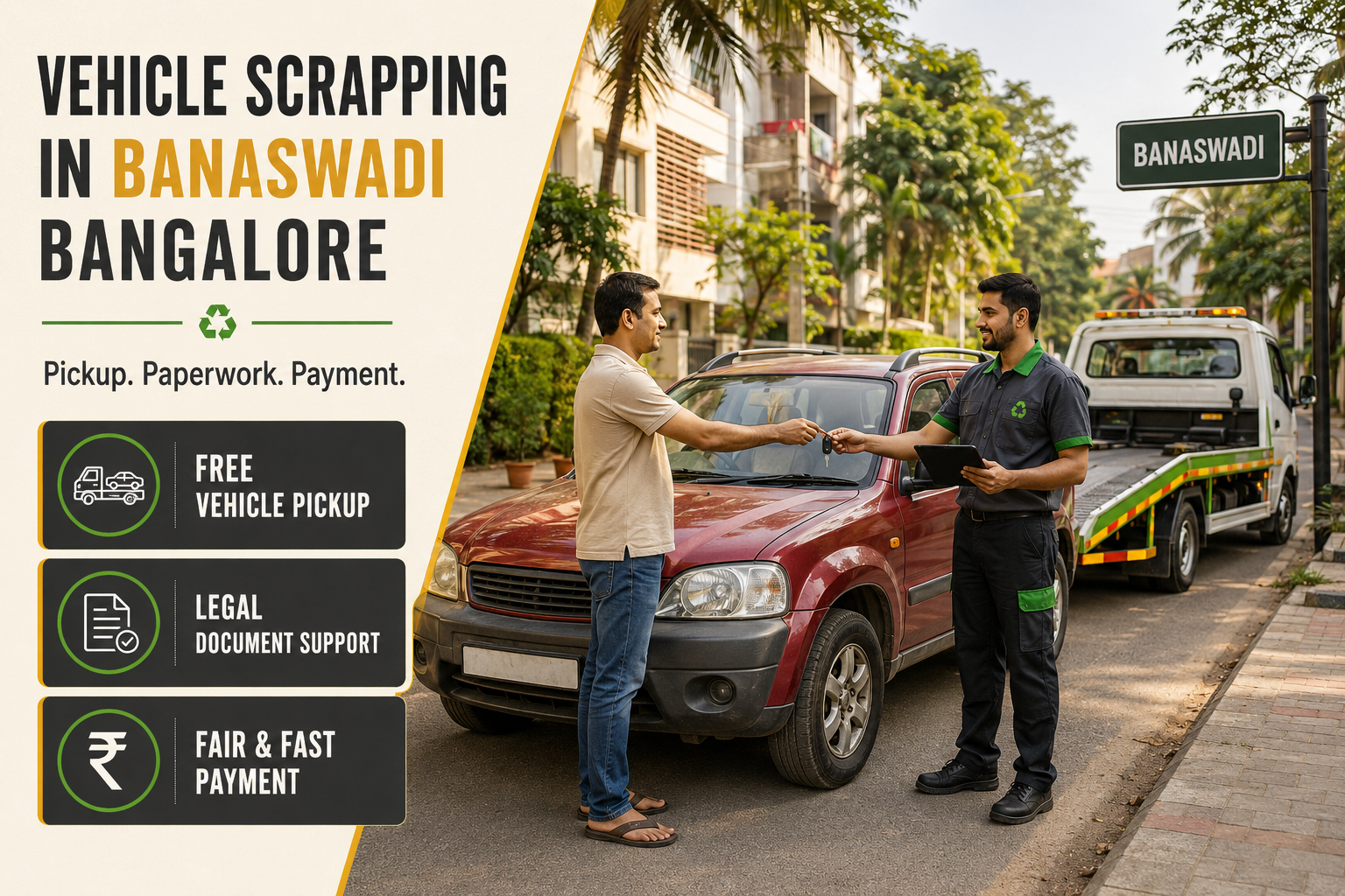 Vehicle Scrapping in Banaswadi Bangalore
