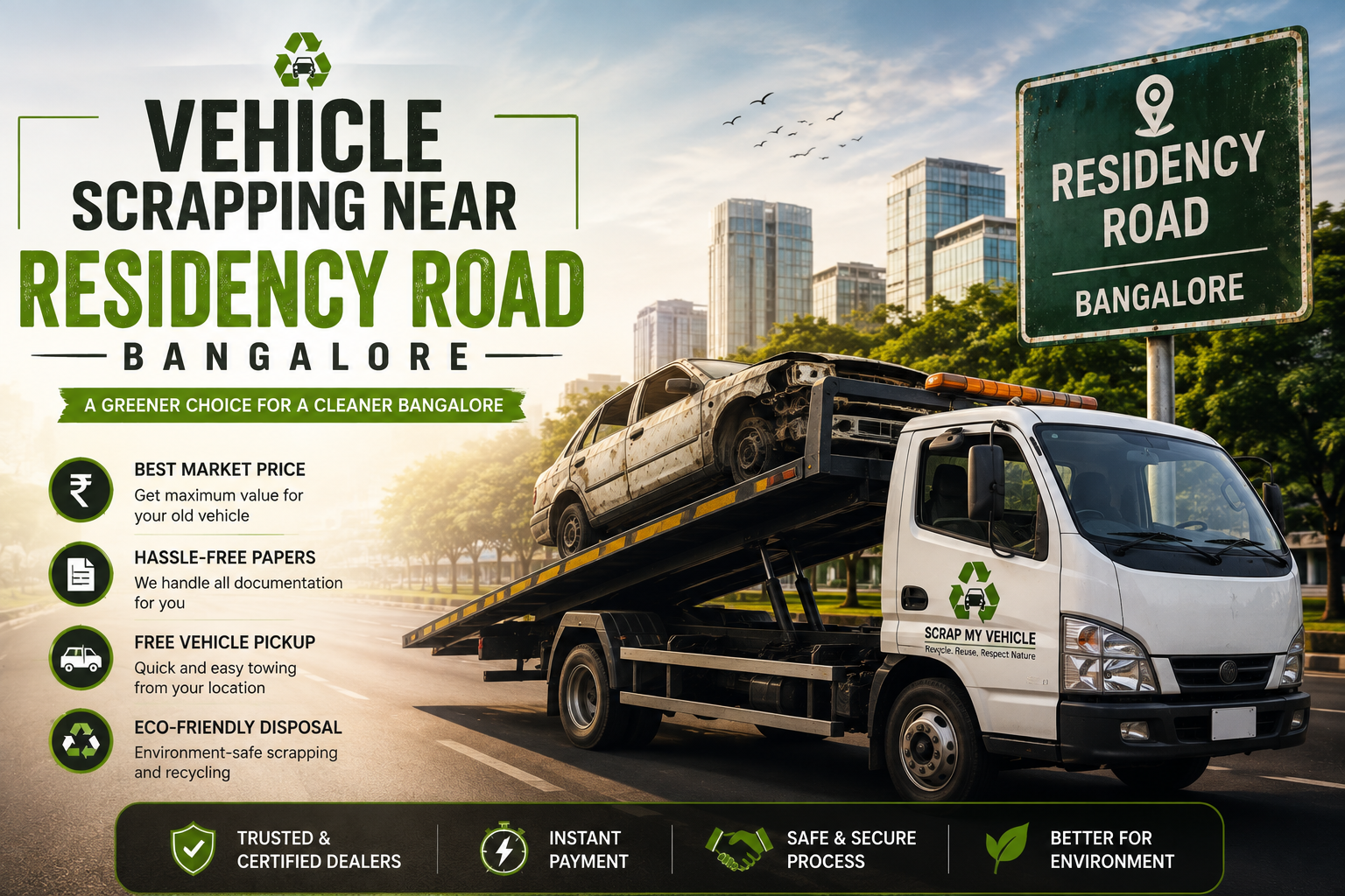 Vehicle Scrapping near Residency Road Bangalore
