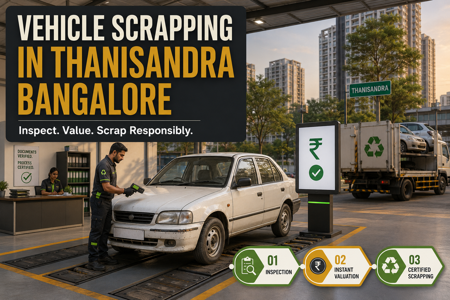 Vehicle Scrapping in Thanisandra Bangalore